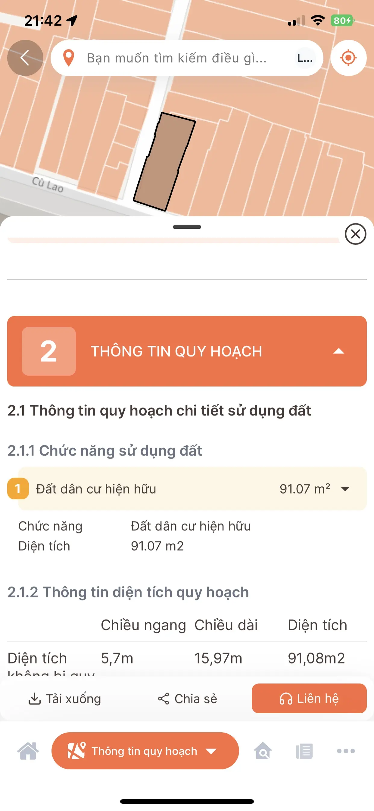 * Mặt Tiền Phố Hoa* (6 x 15m) Cù Lao (Ko lộ giới)