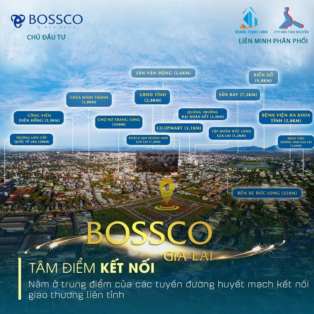 Đất nền Khu đô thị BossCo, Pleiku, Gia Lai