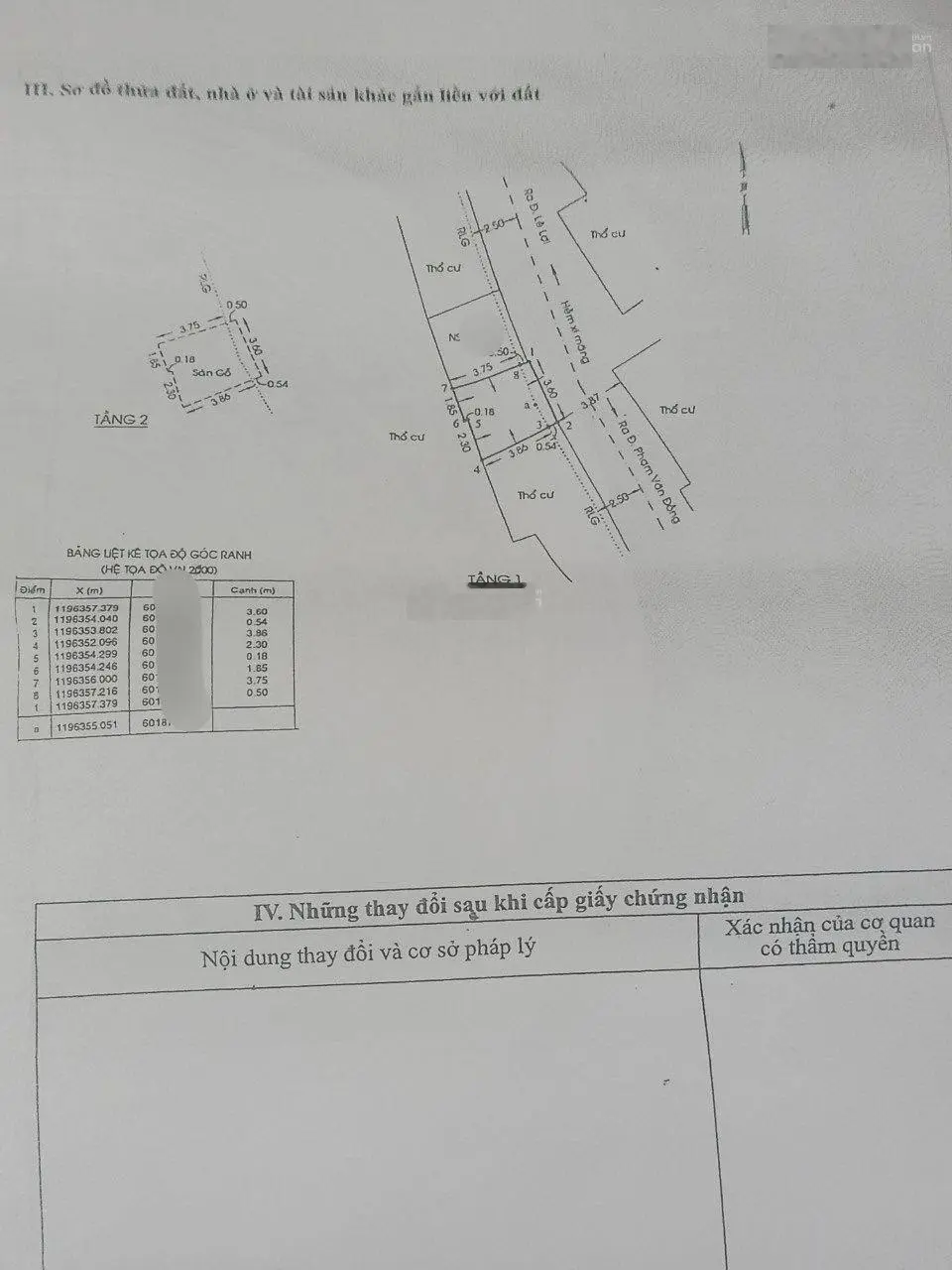 Nhà 2 tầng (3.8x4.3m) cách Phạm Văn Đồng chỉ vài bước chân, 33m2 sàn, đường 4m, sổ hồng, chỉ 2.6 tỷ