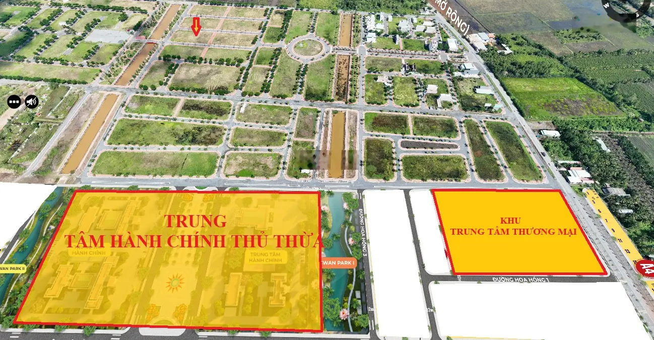 Duy nhất 1lô 100m2 cách Trung Tâm Hành Chính Thủ Thừa 200m, đã có sổ , công chứng trong ngày