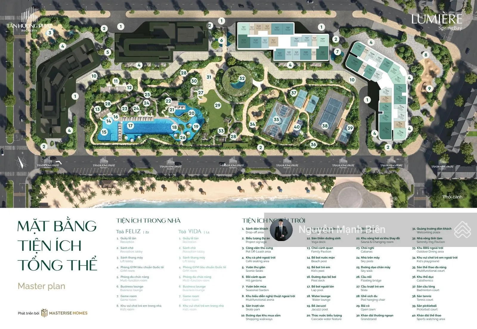 Quỹ Độc Quyền căn hộ 1PN+1 LUMIER SPRING BAY ĐN View Hồ Tạo Sóng Royal Wave Park VHOCP2, CK tới 20%