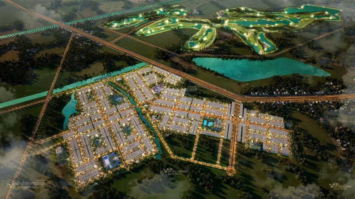 740tr có ngay lô đất 100m2 trong khu đô thị Hưng Long Residence đối diện biệt thự & golf West Lakes