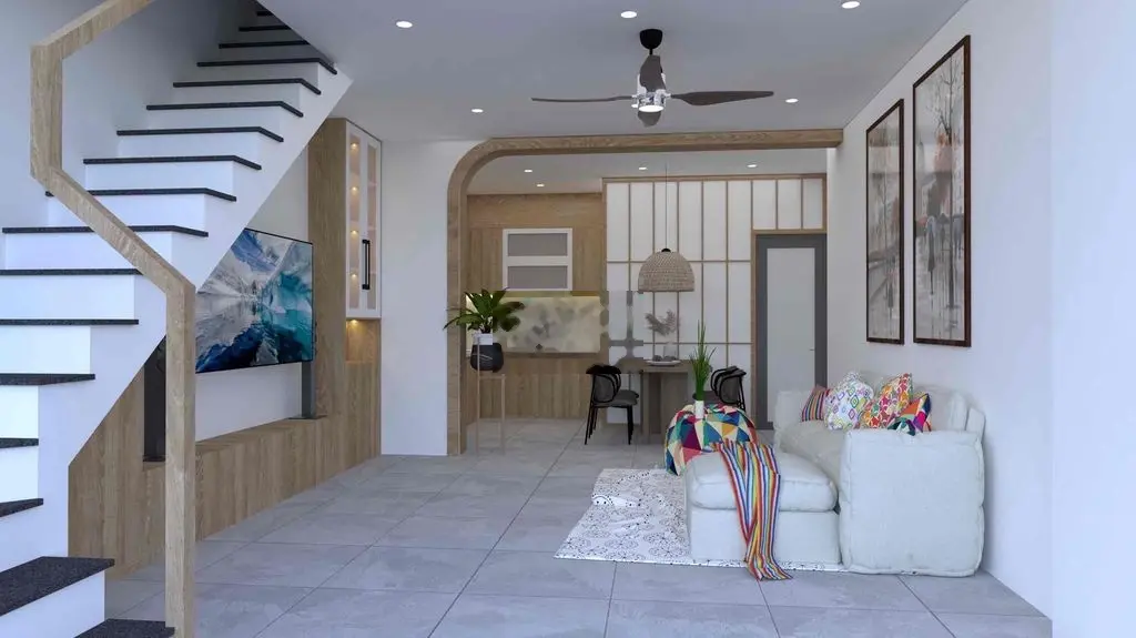 Nhà 1 trệt 1 lầu 4.3x11m hẻm thông ĐHT 17 và QL1