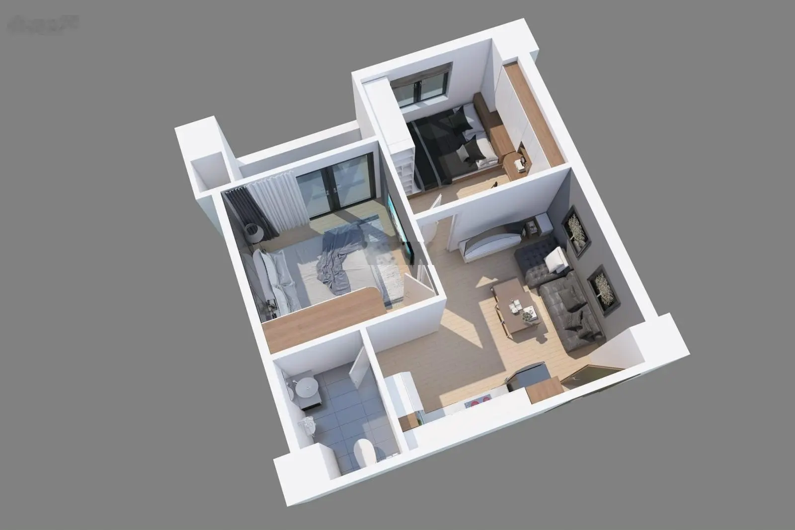 Bán căn hộ chung cư tại Nhà ở xã hội Quảng Thành, giá tốt chỉ 700 triệu VND, 45m2, 2 PN