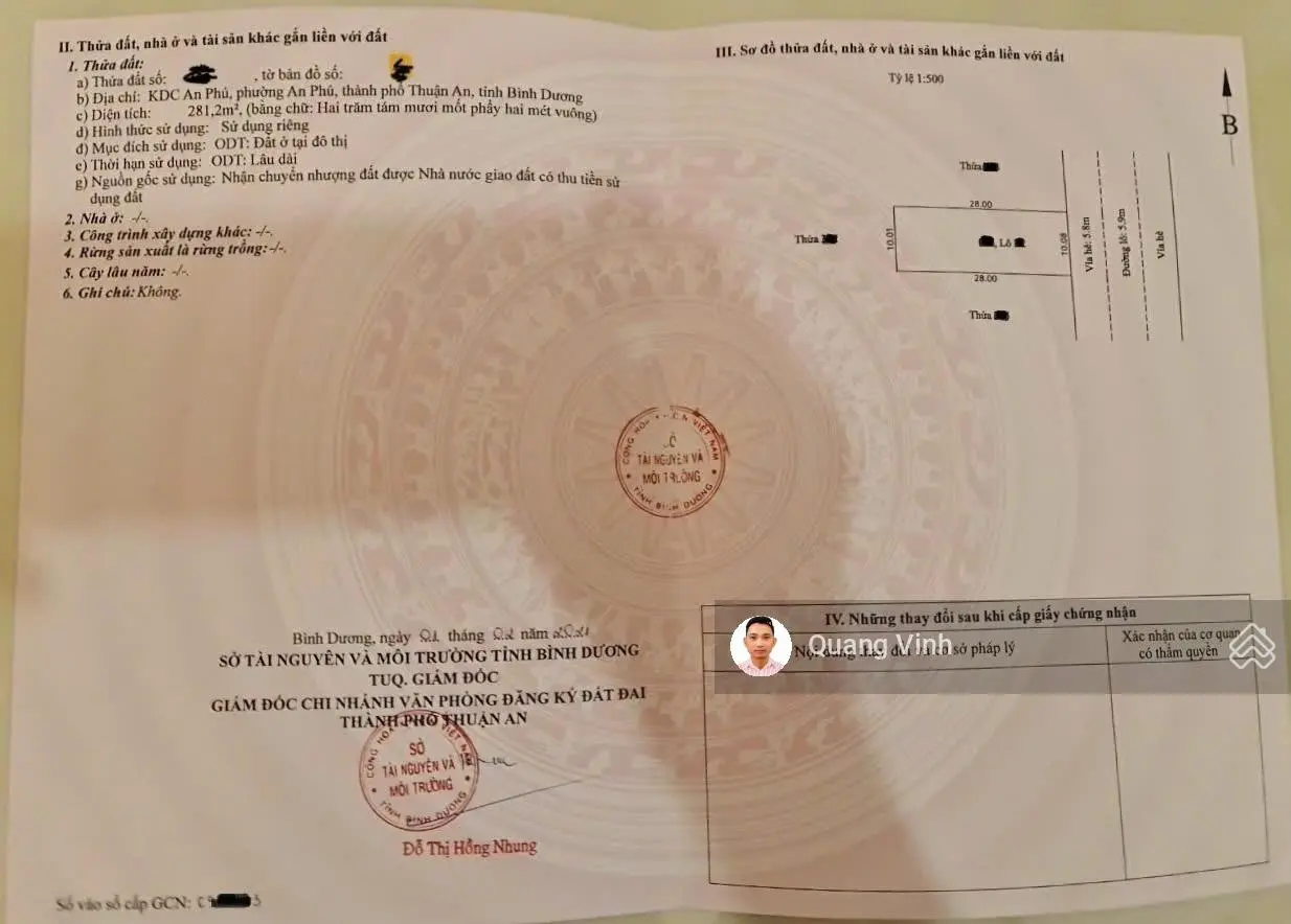 Nhà ngay chợ Thông Dụng, 281m ngang 10m full thổ cư, 1435 Thuận An Bình Dương