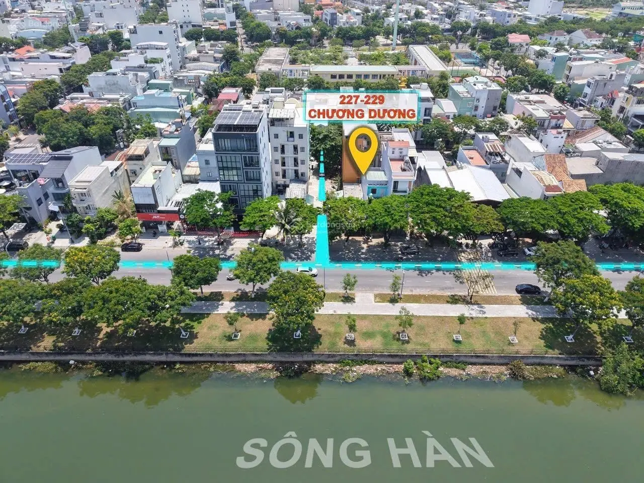 Chào bán 1 cặp nhà mặt tiền Chương Dương, giá 39 tỷ 10x20m = 200m2, hướng view sông Hàn