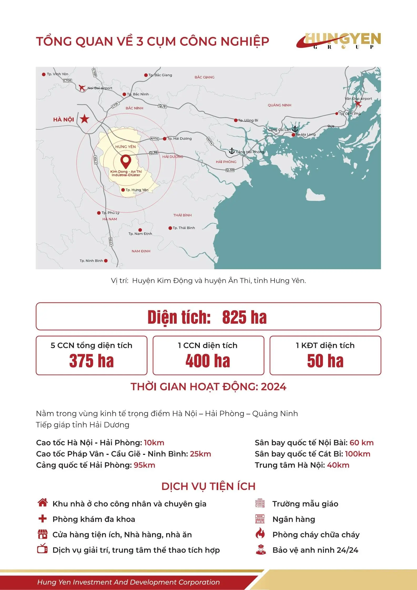 Bán 0,5 - 30ha Cụm công nghiệp Kinh Bắc Hưng Yên. Giá 2,9tr/m2 (117 USD/m2). Quý I/2025 bàn giao