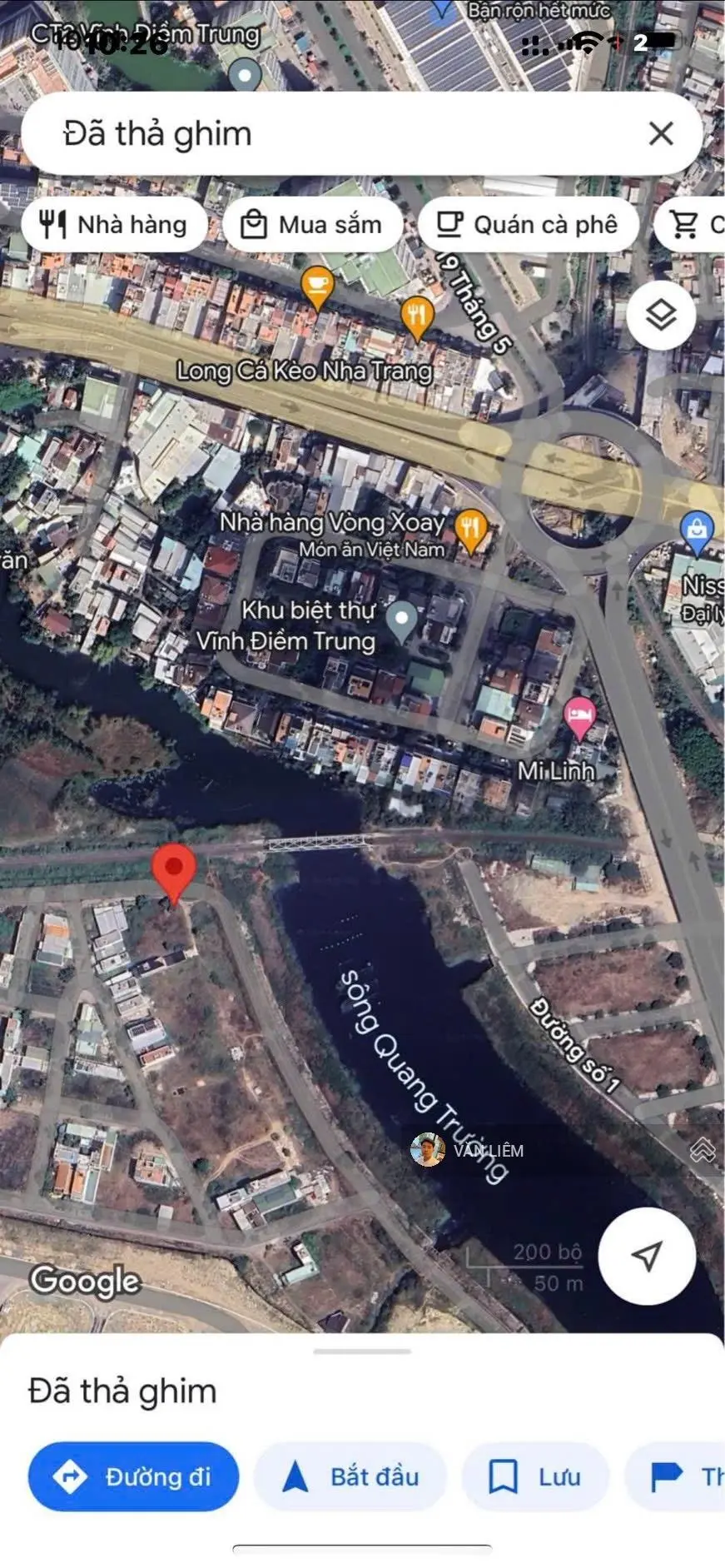 GÓC view trực diện sông Quán Trường, thôn Vĩnh Châu - Vĩnh Hiệp - Giá 1 tỷ 750tr + Diện tích: 69m