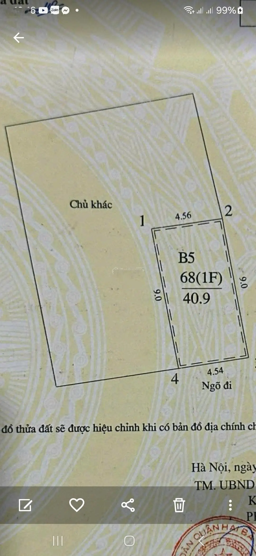 Bán nhà ngõ 108 phố Lò Đúc phường Đồng Nhân, quận Hai Bà Trưng 45 m2 xây 5T đẹp giá 9,75 tỷ