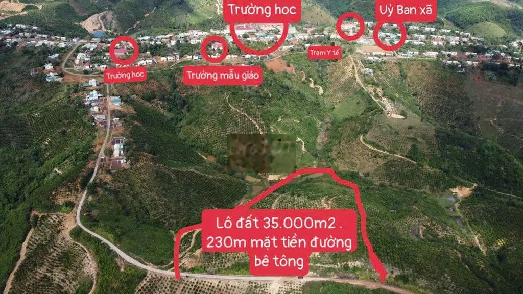 Cần Sang Bán 21000m đất mặt tiền đường nhựa chỉ 1tỷ2