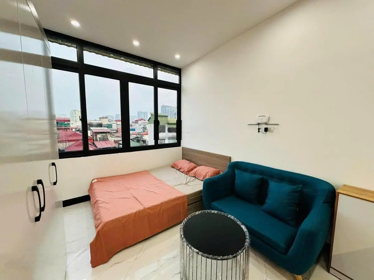 Lãi ngay khi mua toà CHDV Pháo Đài Láng, 90m2*8T, MT 6.5m, 23 phòng KK, đủ PCCC, sát phố, DT 7%/năm