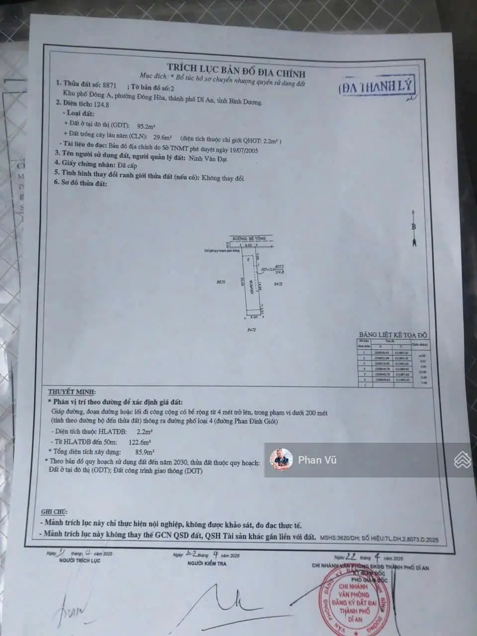 Bán nhà 125m. Đ. Hà Huy Giáp, Đông Hòa, gần Chợ Dĩ an 1, Giá: 4ty150. Lh: 0909.290.286