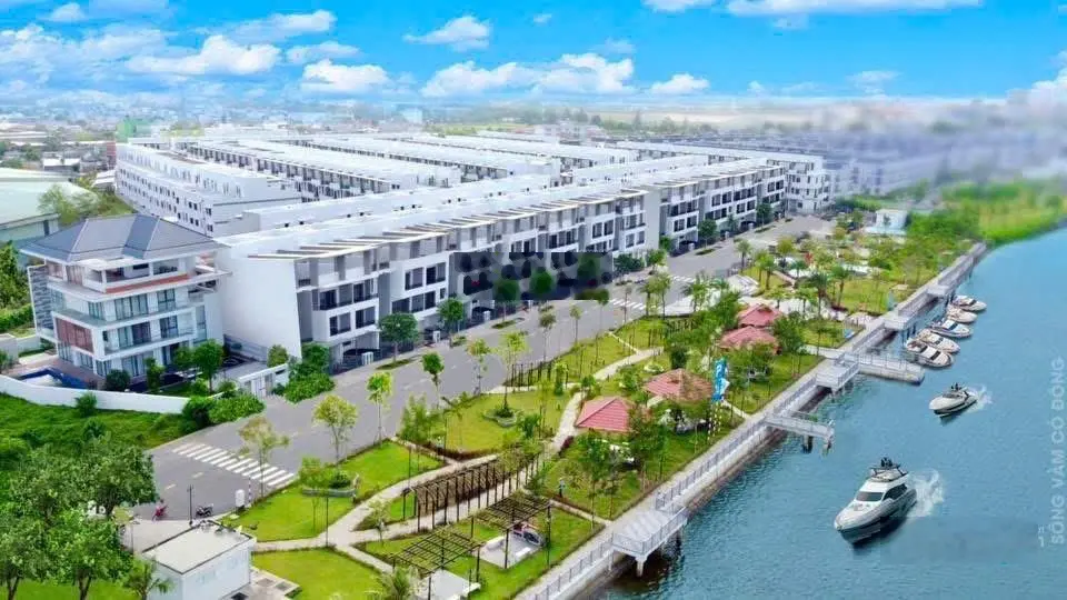 Bán nhà view sông bến lức, sổ hồng riêng, ngân hàng hổ trợ 70%, khu dân trí cao, an ninh 24/7
