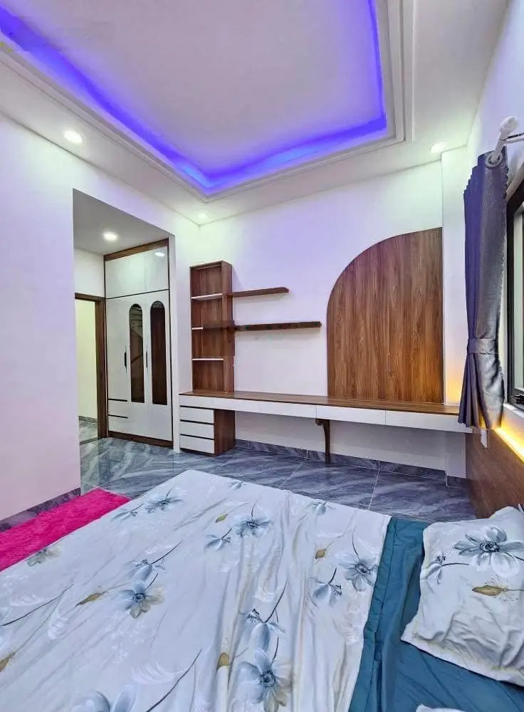 Nhà Sổ Hoàn Công Phường Bình Chuẩn, Tp Thuận An Full Nội Thất.
