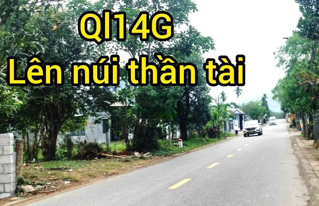 Đất rộng mt quốc lộ 14G 14.000m2 có 400m2 đất ở lên kdl núi thần tài