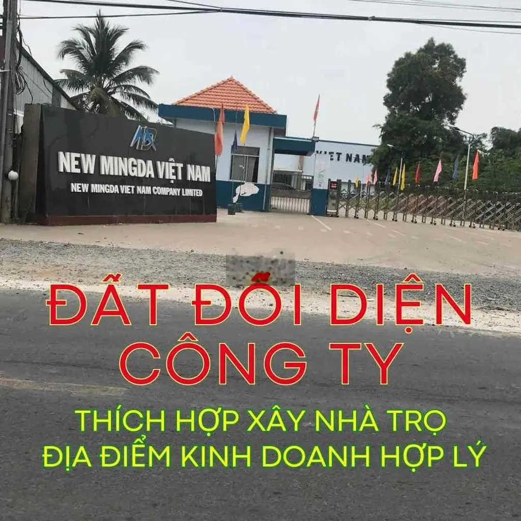 Đất Đối Diện CTY Lớn Gần Chợ, Trường Học, Bv