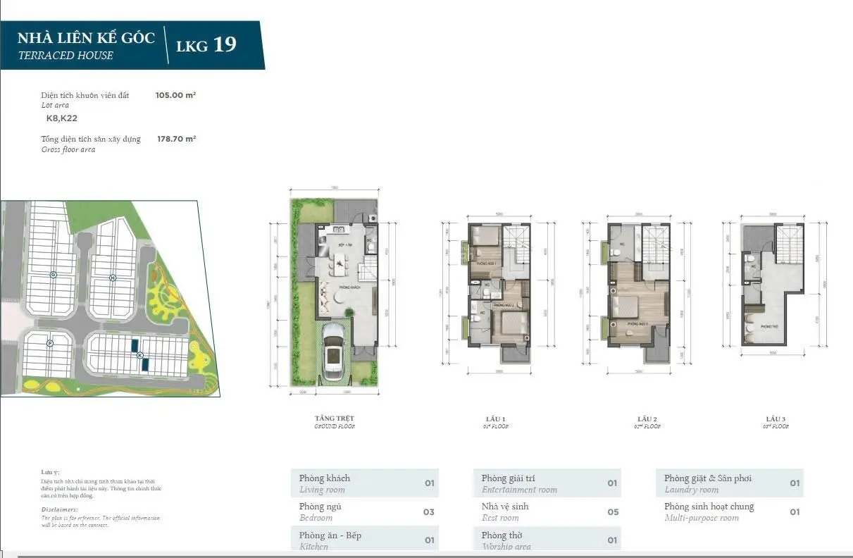 Bán gấp biệt thự Verosa Park Khang Điền, 4PN, 4WC, 105m2, 17,5 tỷ tại Q9, HCM