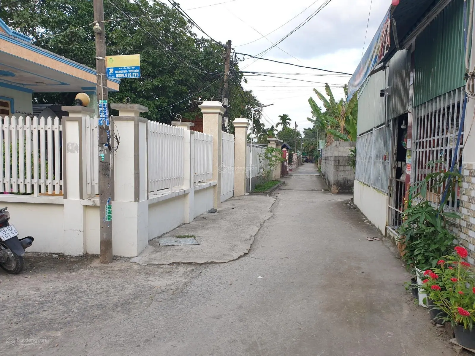Bán đất thổ cư hẻm ôtô, cách đường Bình Mỹ, Củ Chi, 300m, 275m2 (8.5x31m), dân cư hiện hữu đông đúc
