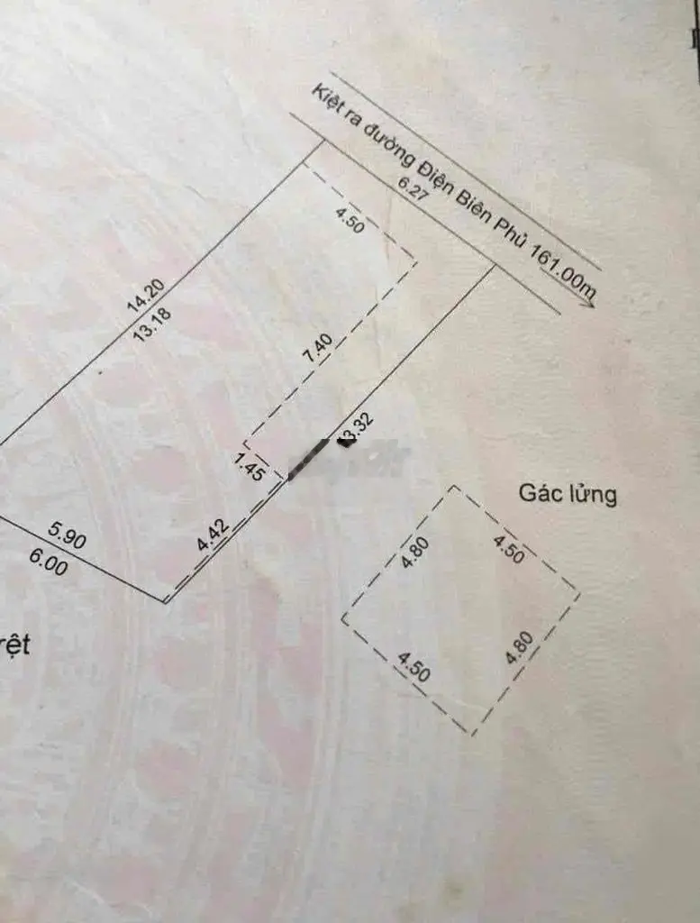 88M2 TẶNG NHÀ KIỆT ĐIỆN BIÊN PHỦ CHỈ NHỈNH 2TY