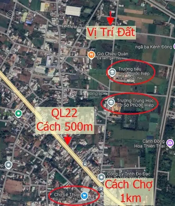 Bán đất đường Lê Thị Vui, 128 m2, mặt tiền 15m, pháp lý đầy đủ