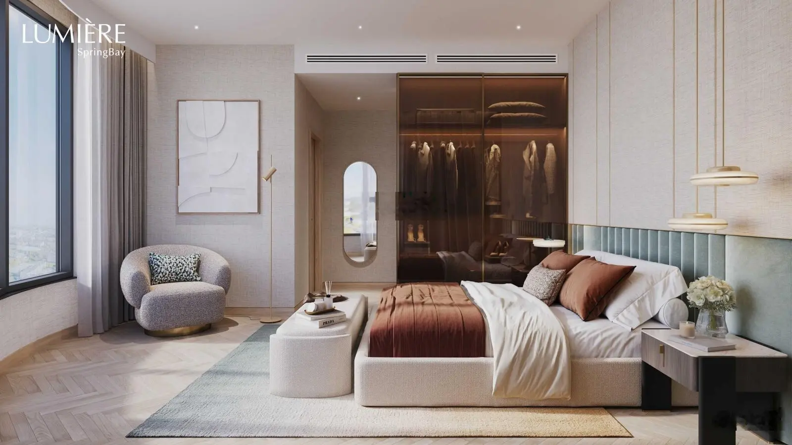 Bán căn 1PN 39,2m2 tầng trung view trọn pháo hoa Venice - LUMIÈRE SpringBay