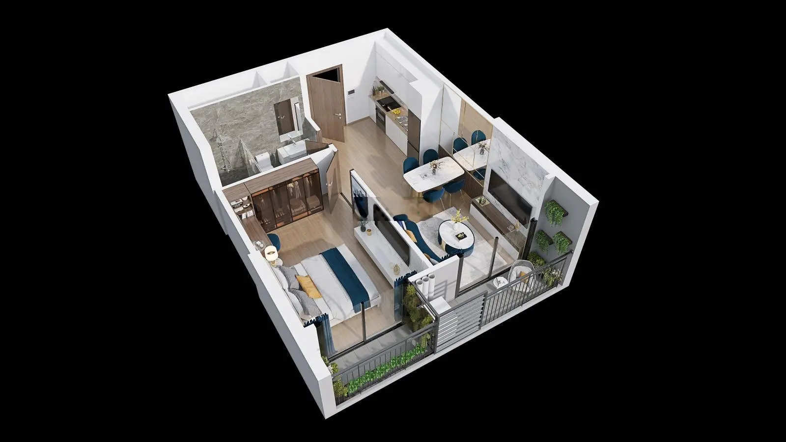 Duy nhất 1 căn 1 phòng ngủ 43m2, toà BE2, Vinhomes Ocean Park 1. LH 0962 506 *** gặp E Linh