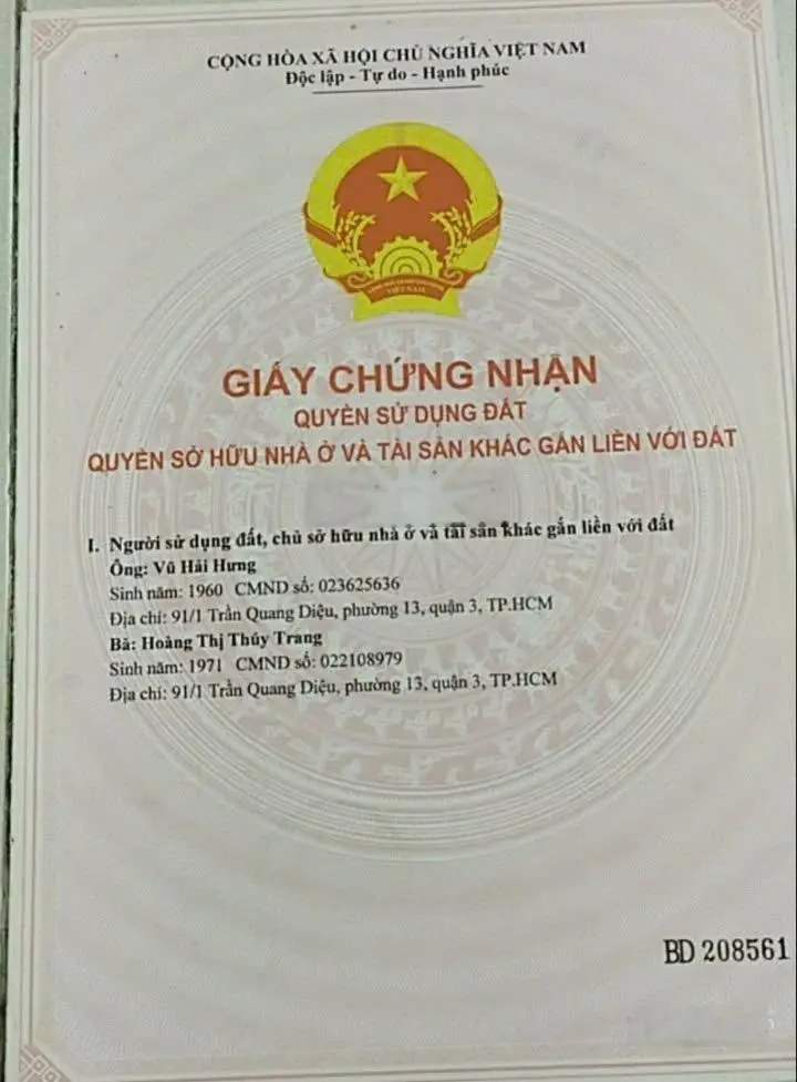 Chủ cần sang nhượng gấp 1 trệt 1 lầu ở Lê Lợi, Thị Trấn Hóc Môn 78m2 giá 1 tỷ 850, nhà có hoàn công