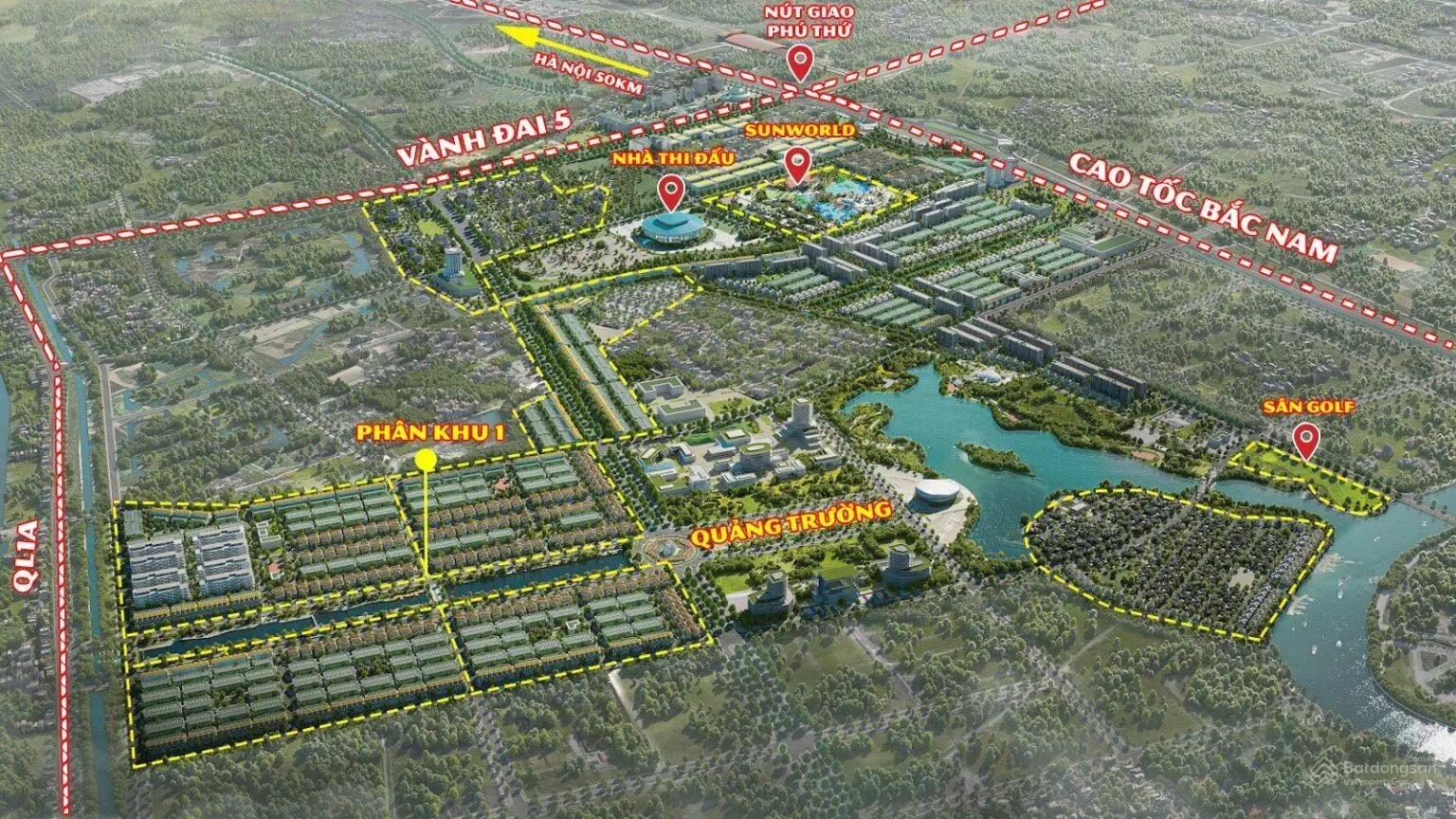 Bán biệt thự Sun Urban City, 5,2 tỷ, 60m2, 5PN, 3WC, 4 tầng, Đông Bắc
