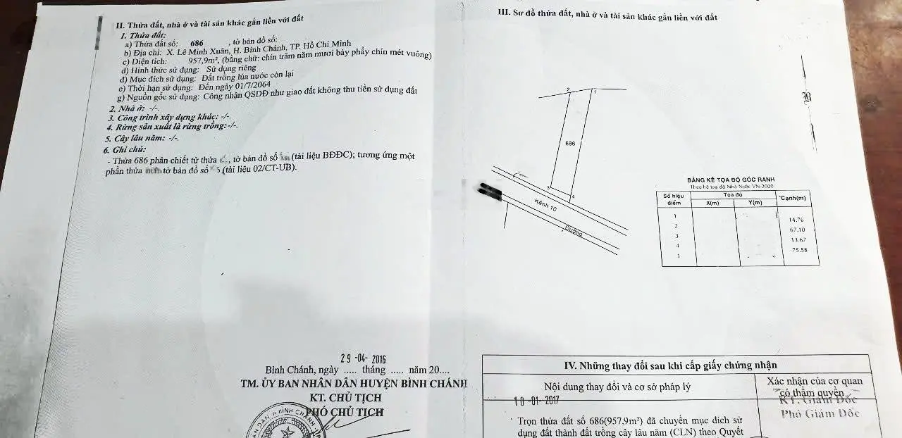 Đất vườn MT đường Kênh 10 gần đường Vành Đai 3 giá tốt xã Lê Minh Xuân