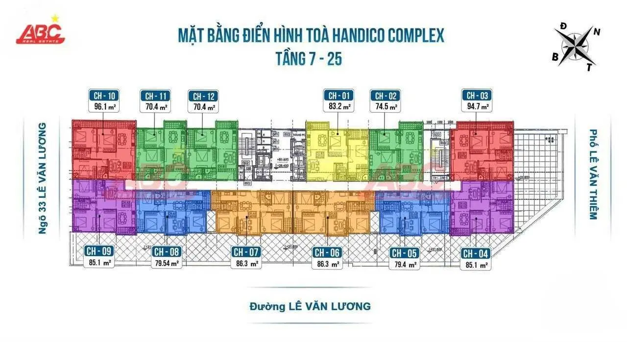 Còn lại duy nhất suất ngoại giao căn hộ chung cư Handico Complex, 33 Lê Văn Lương. LH: 0826 218 ***