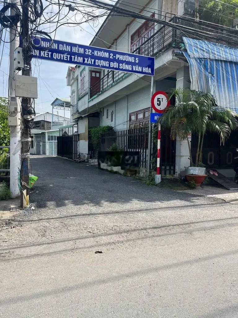 Nền 90m2 lộ nhựa oto tải cách nguyễn chí thanh phường 5 150m