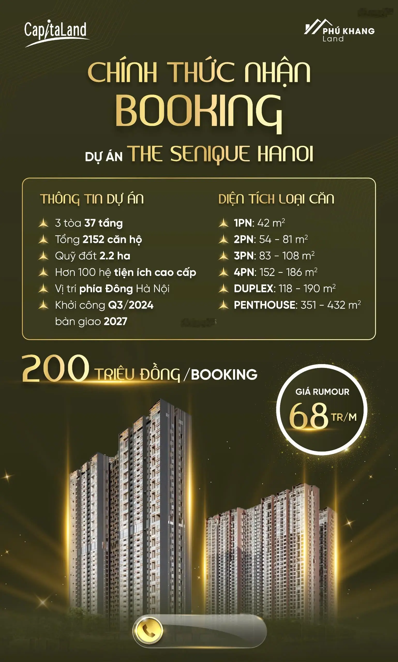 Suất ngoại giao, không mua chênh, chọn căn theo sở thích, booking cđt có hoàn lại, chiết khấu 13%.