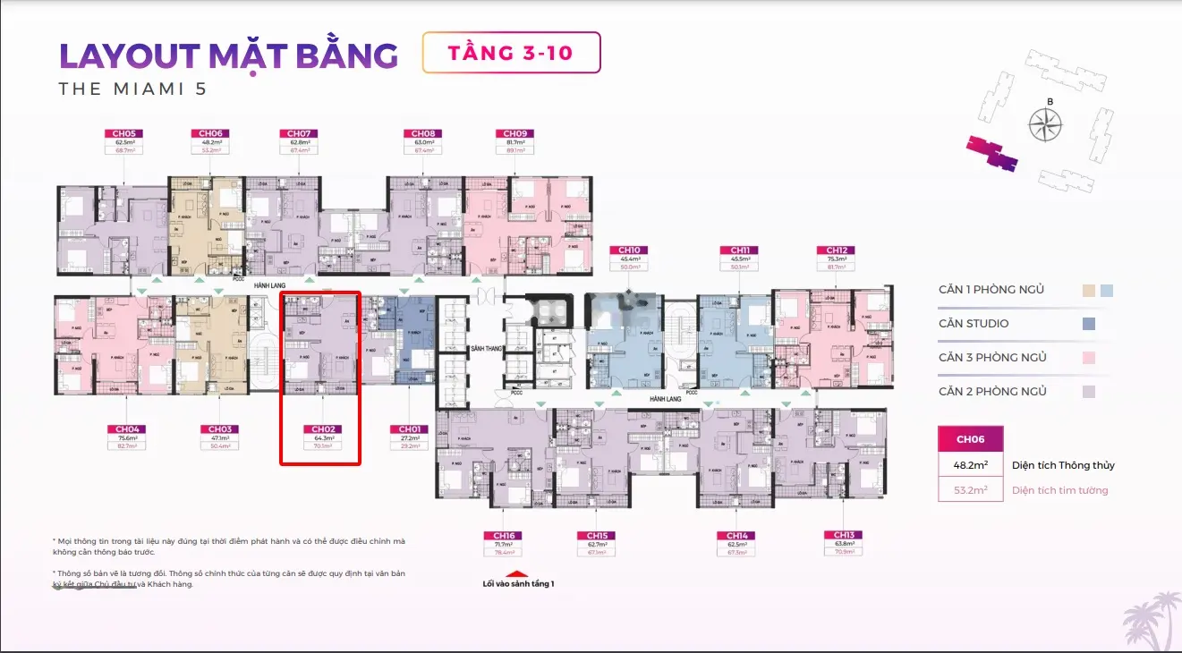 GS5 - Bán căn hộ 2PN - Diện tích 64.3m2 - Giá 3.950 tỷ (Ký trực tiếp CĐT)