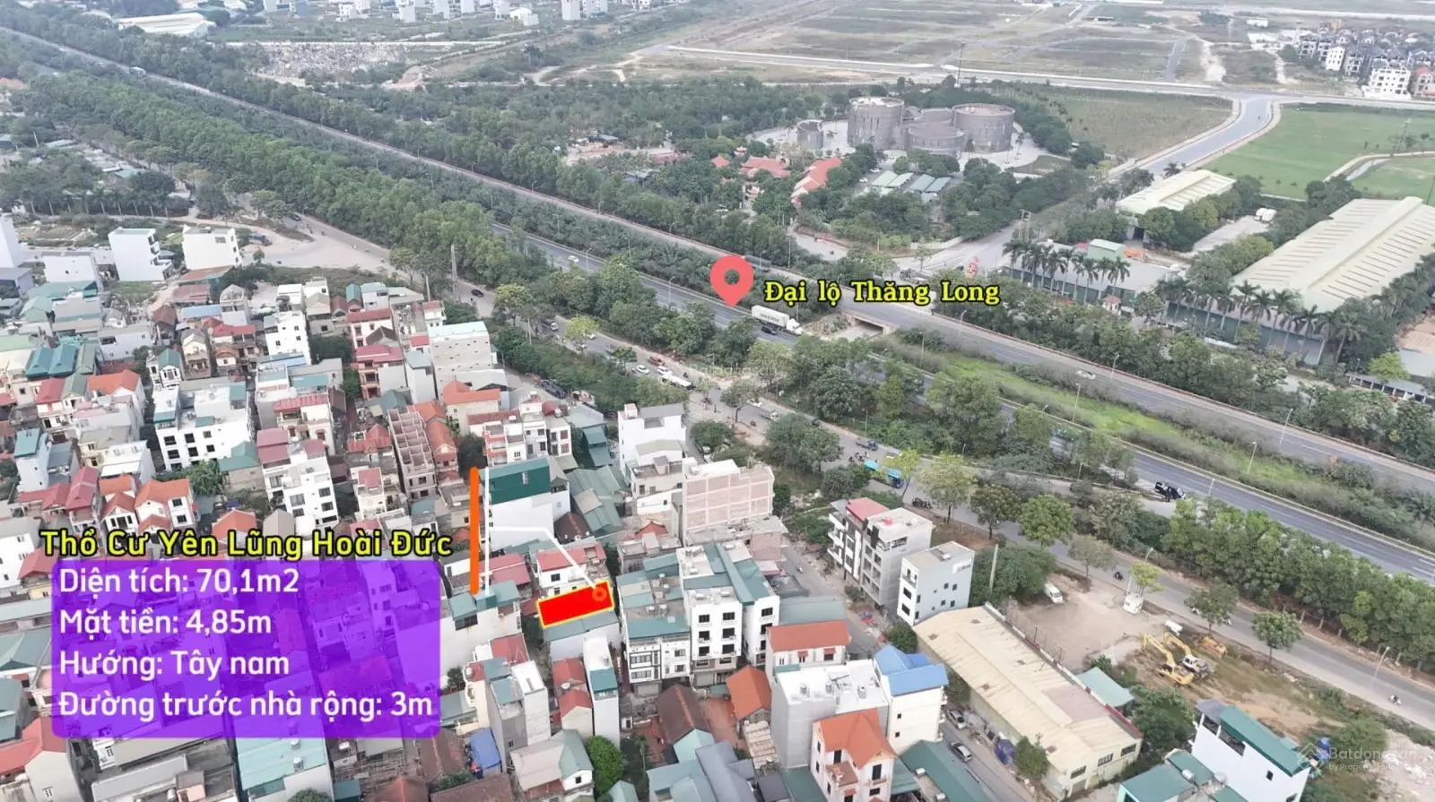 Chính chủ bán đất thổ cư tại đường Nam Yên Lũng - An Khánh - Hoài Đức, chỉ 85 triệu / m2, 70.1 m2