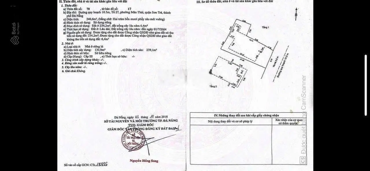 Bán căn nhà đường 15,5m Trần Duy Chiến - Sơn Trà - Mân Thái