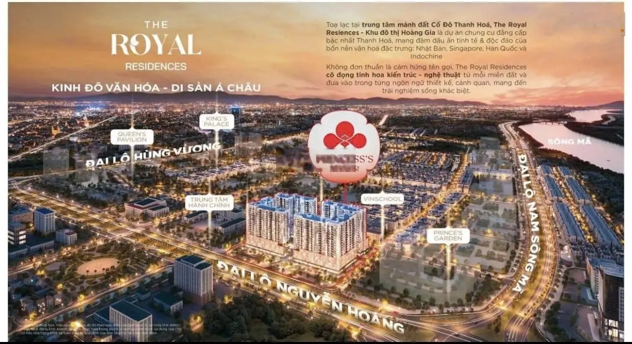 Bán căn hộ chung cư cao cấp Vinhomes Thanh Hoá, căn 73m2, 2PN + 2 PT + 2 BC