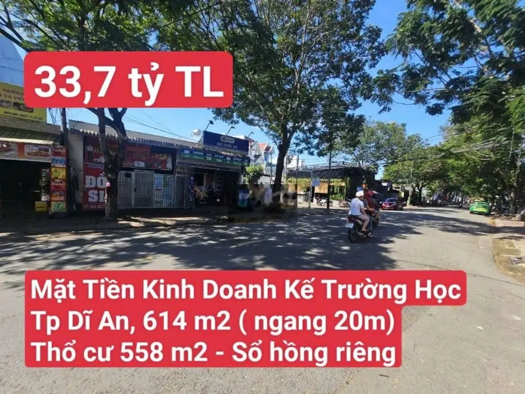 Mặt Tiền Kinh Doanh Biệt Thự Gần Chợ Trường Học Đ. Nguyễn Du, Dĩ An