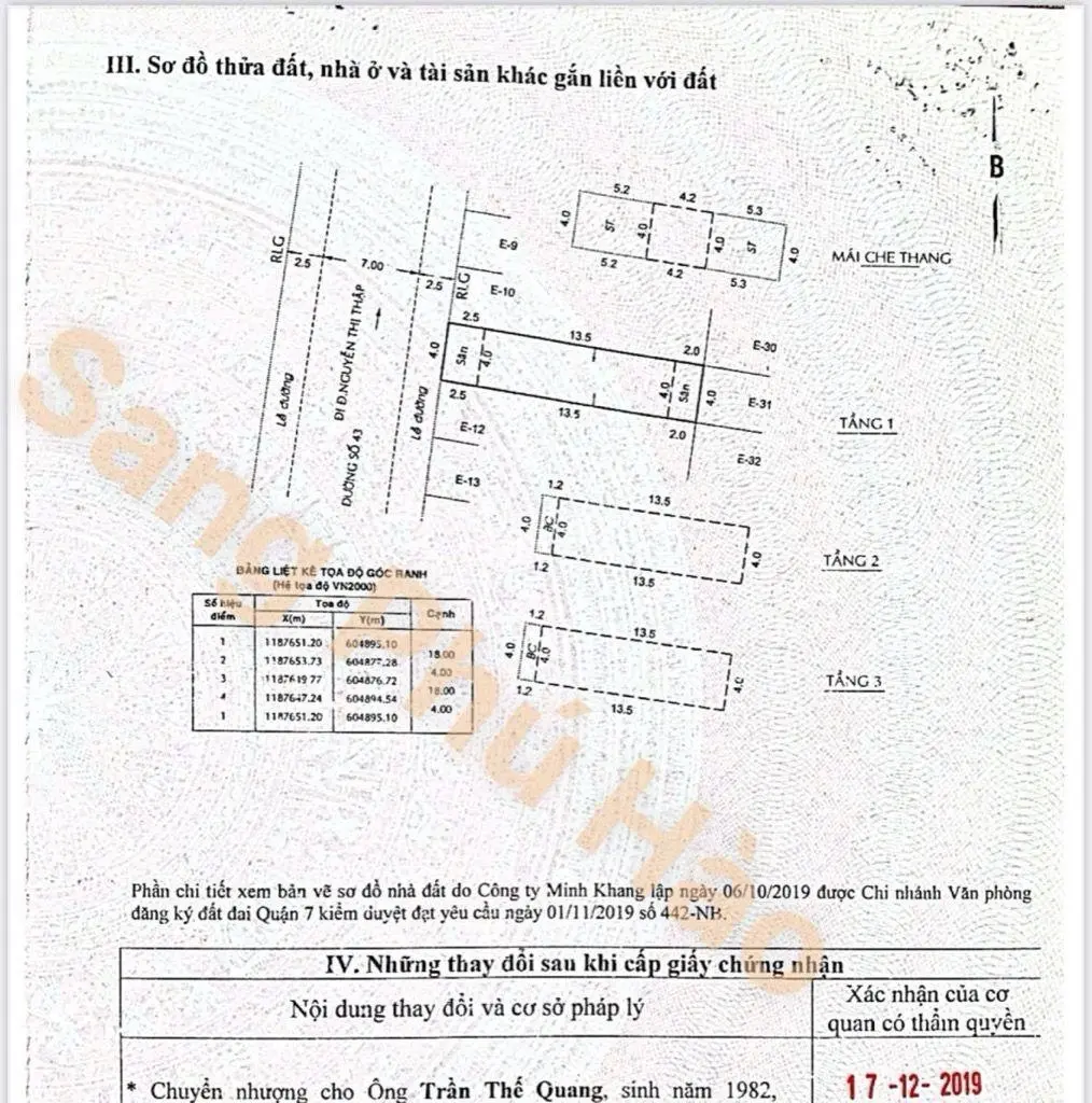 Nhà 3 tầng + sân thượng, mặt tiền đường Số 21, Tân Phong Quận 7, giá chỉ 13 tỷ