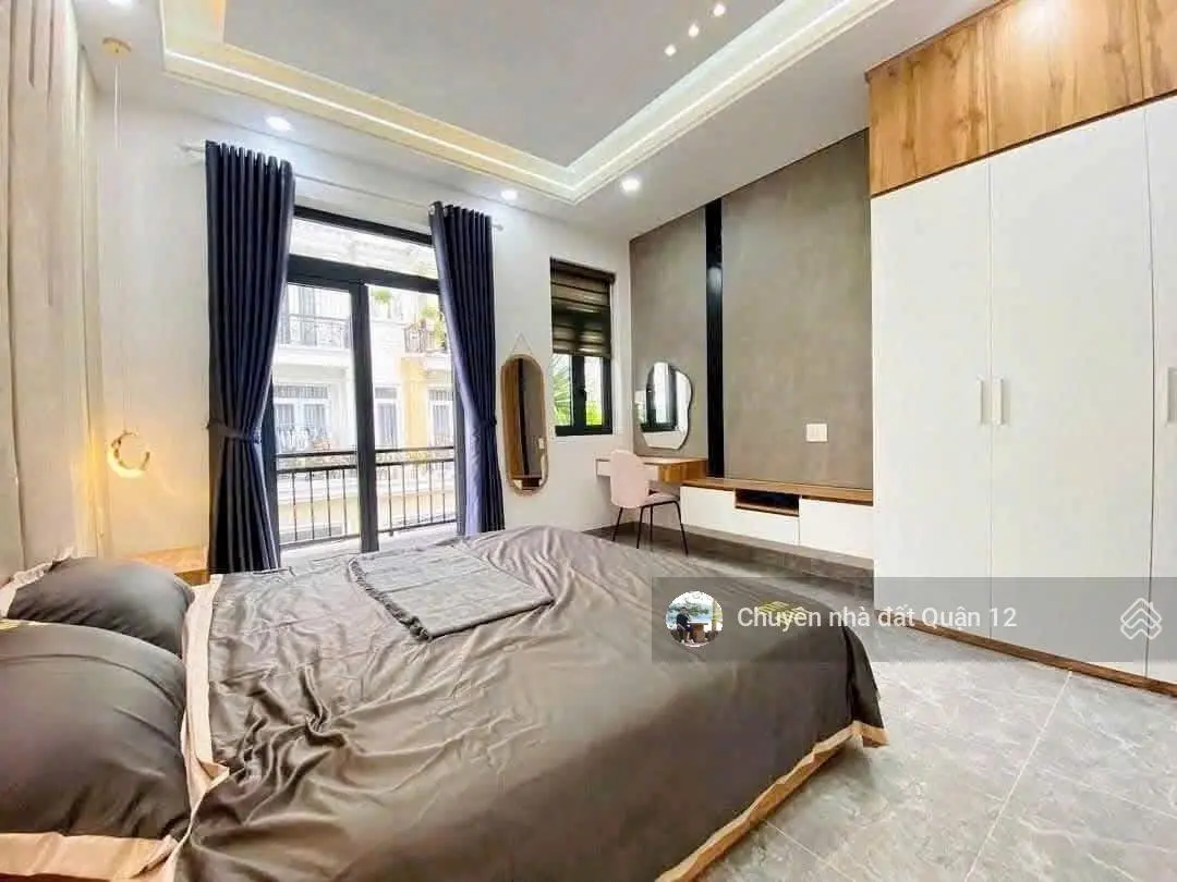 Nhà phố hiện đại 4m x 17m 1 lửng 3 lầu Full nội thất hẻm 6m Đường Thạnh Xuân 33