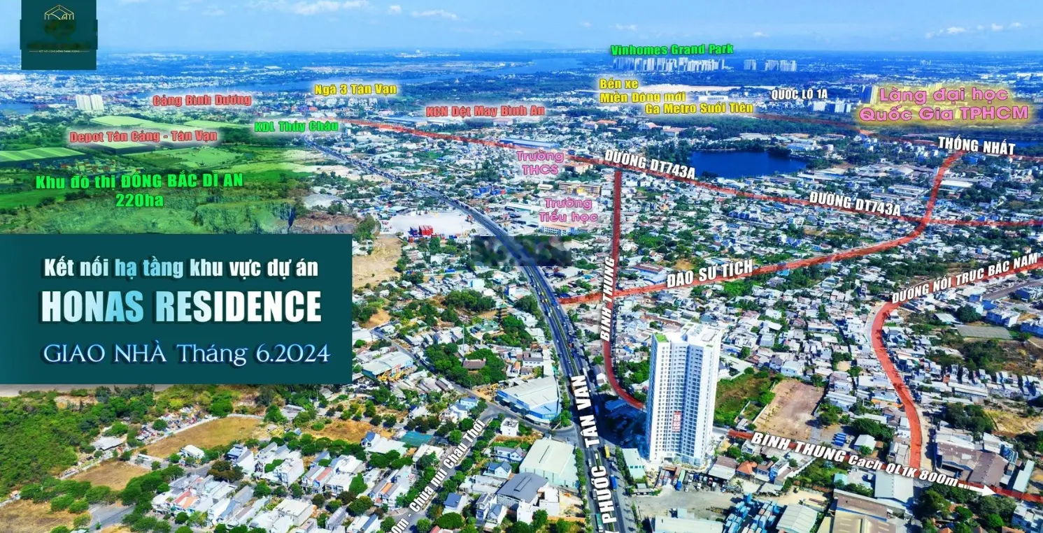 Căn hộ ngay làng đại học, khu công nghệ cao, nhận nhà ở ngay chỉ 190 triệu