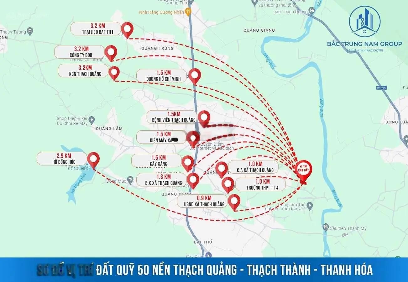Chỉ hơn 300 triệu/lô - đất mặt đường liên xã - Thanh Hóa
