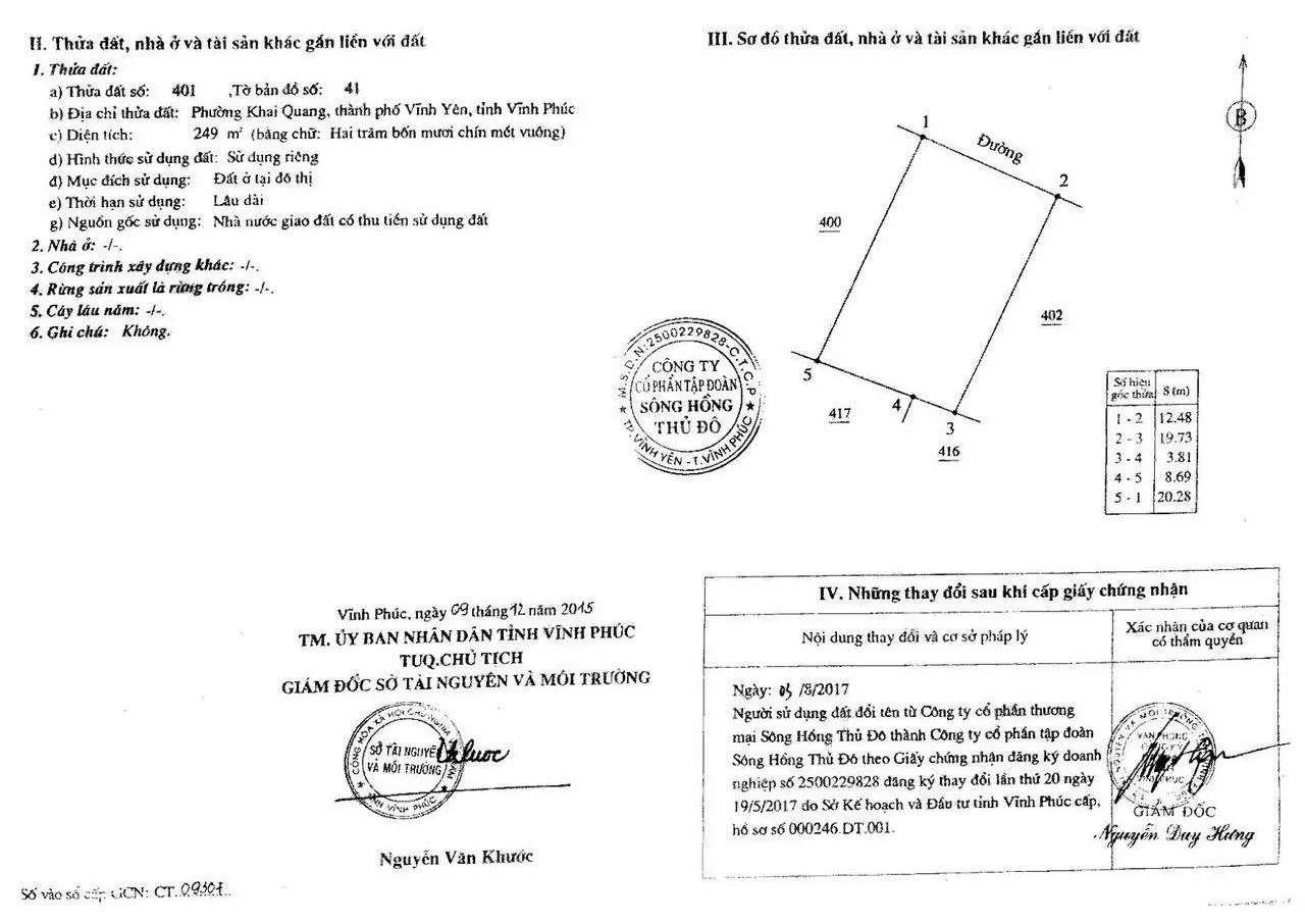 Đất biệt thự Nam Đầm Vạc 253m2, duy nhất 1 lô giá rẻ nhất khu A
