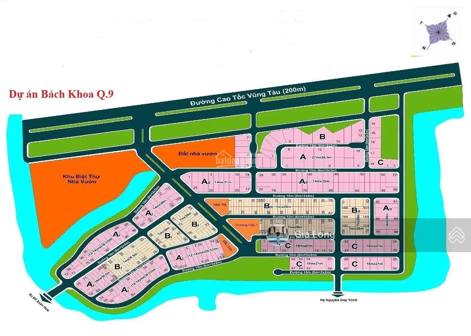 Giỏ hàng đất nền dự án Bách Khoa, Phú Hữu, Quận 9, giá tốt nhất dự án từ 47tr/m2