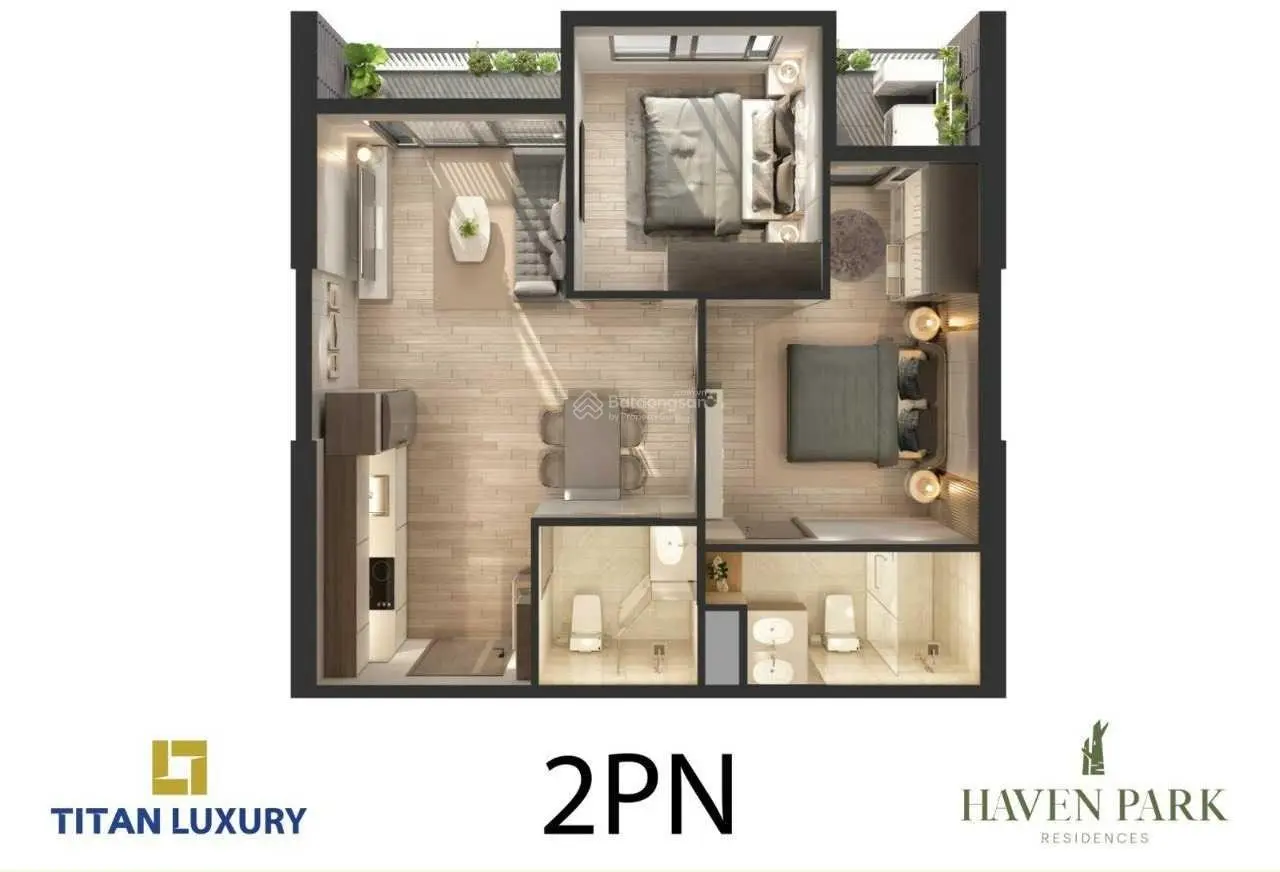 bán 2n2wc havenpark, nhà full nội thất. giá bán 2,9 tỷ bao phí