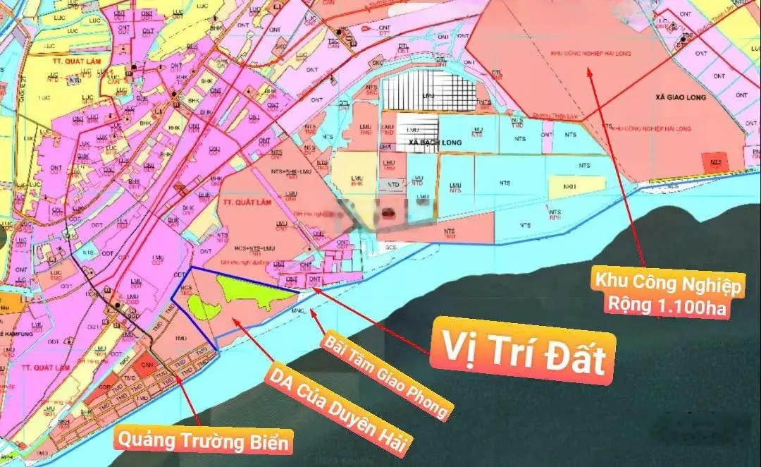 Bán lô đất mặt biển quất lâm cắt lỗ 400 triệu