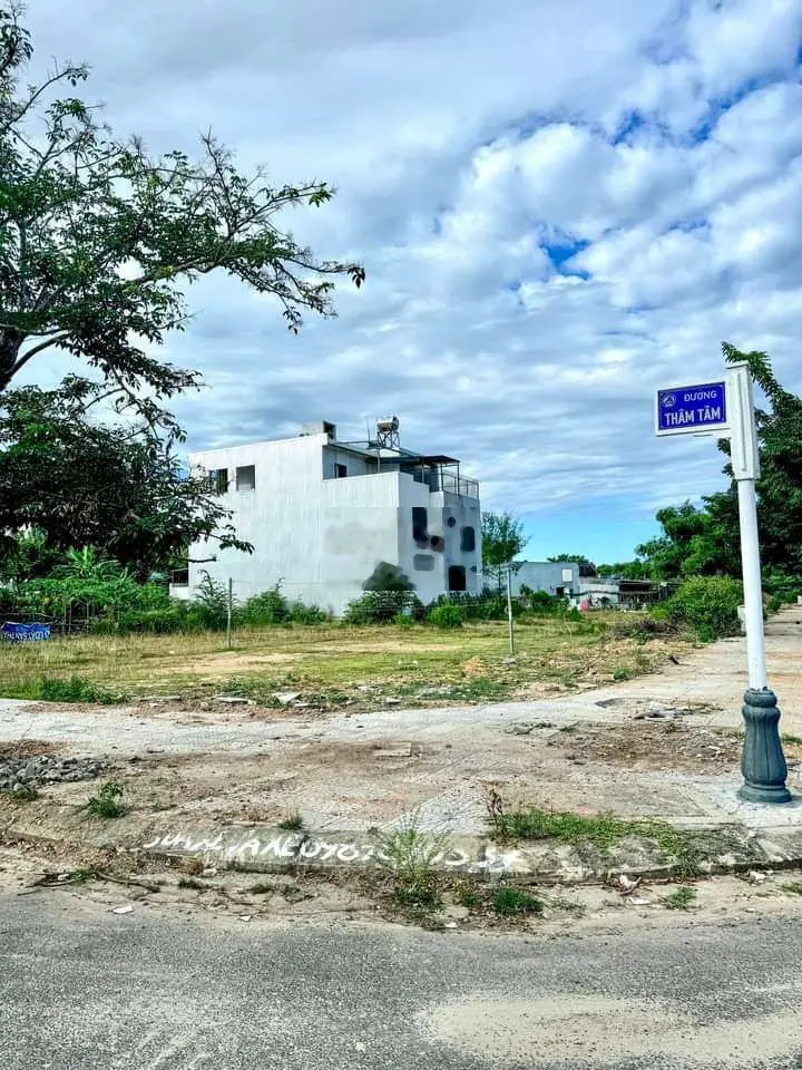 Bán lô góc 2 MT Điện Âm khu Dầu Khí Hòa Quý, giá Tố.t