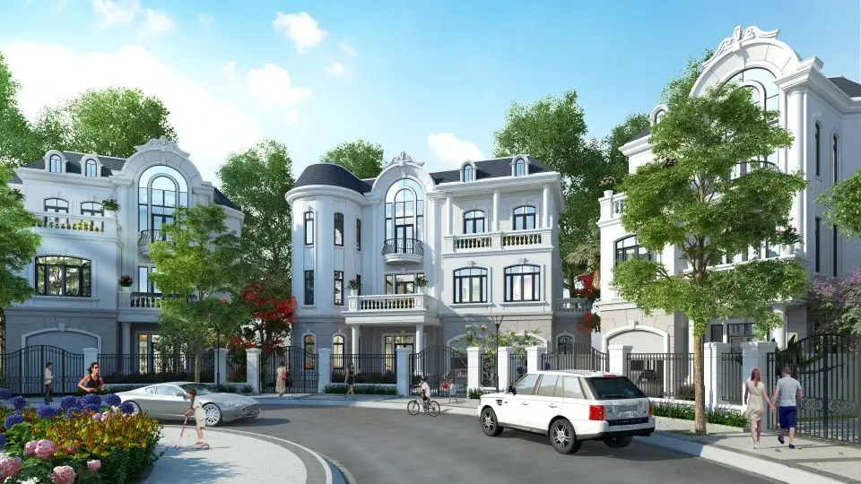 Biệt thự liền kề siêu Hot 105m2 vỉa hè to nhất nhìn dự án, đường trục lớn