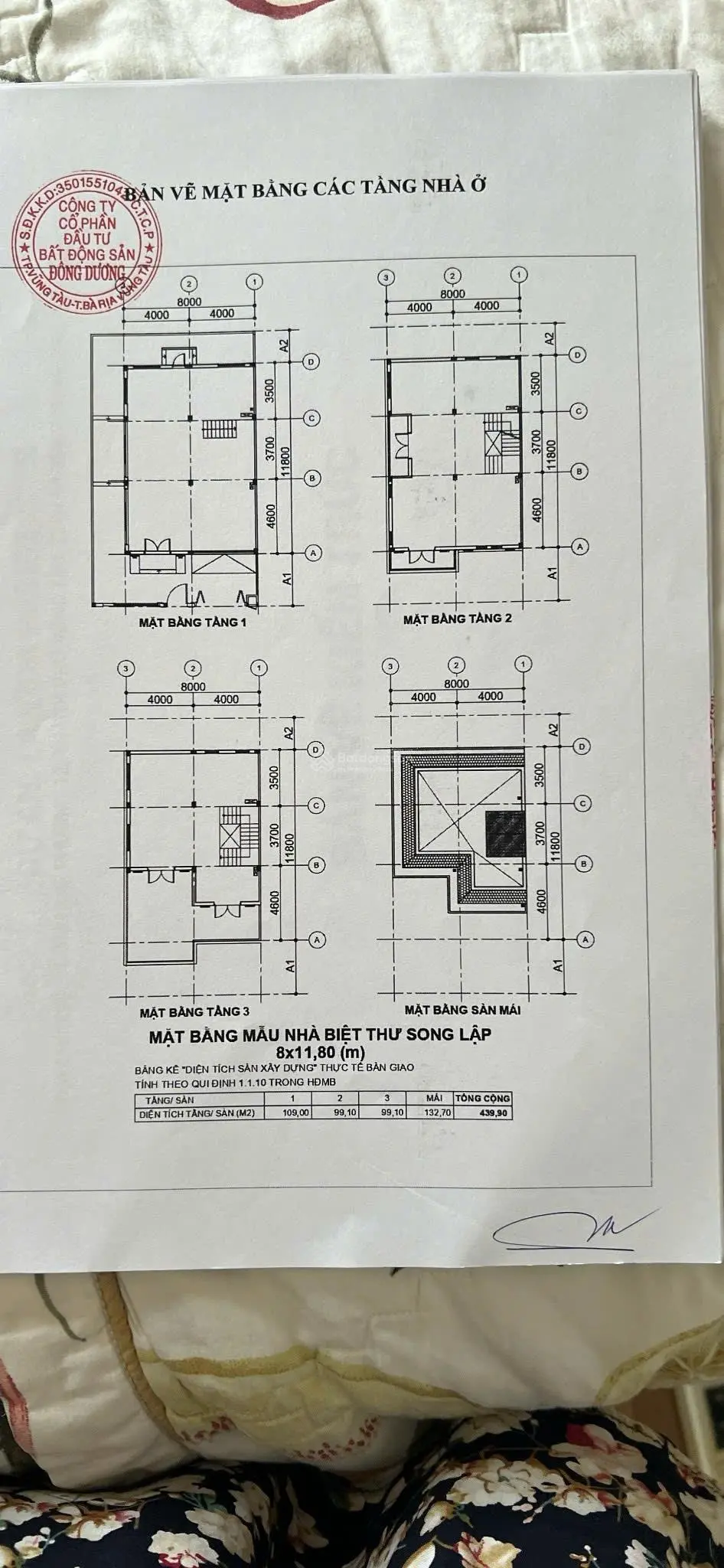 Bán biệt thự La Vida Residences giá 11 tỷ VND, diện tích 439.9 m2 tại Vũng Tàu