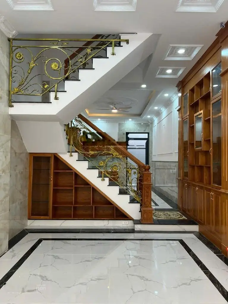 Bán nhà đường số 1, 80m2, 4x20m, 4 Tầng, 5PN, 5WC, đường ô tô 6m thông, nhà mới ful nội thất