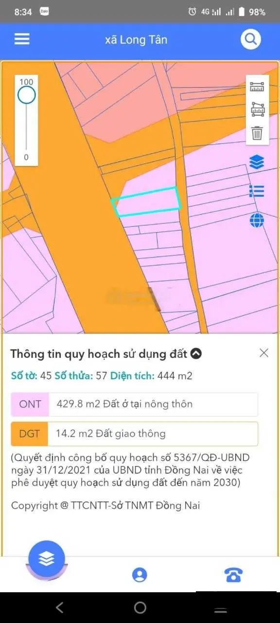 Chủ cần tiền bán gấp lô đất 2MT trước sau MT đường Nguyễn Hữu Cảnh QH full ONT gần VĐ03, giá đầu tư